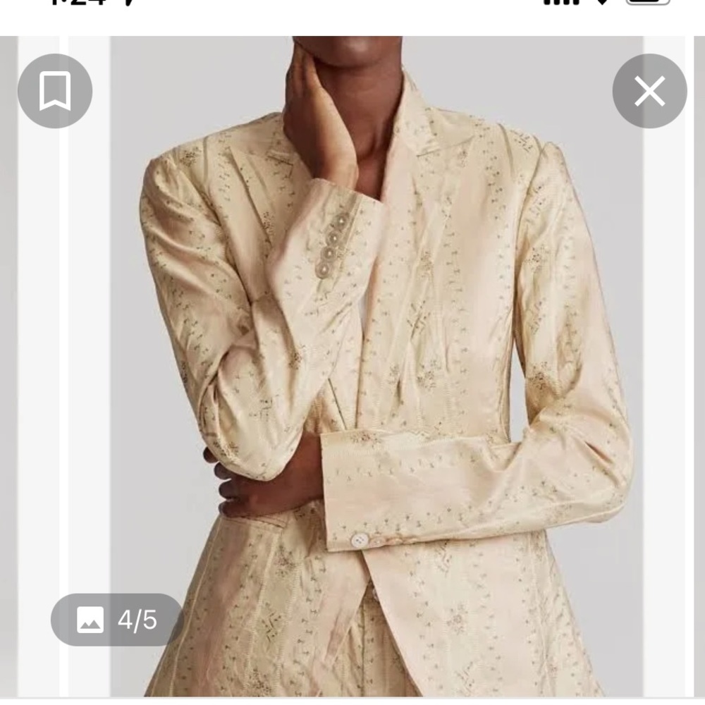 Women's Polo Ralph Lauren Silk Jacquard Blazer
